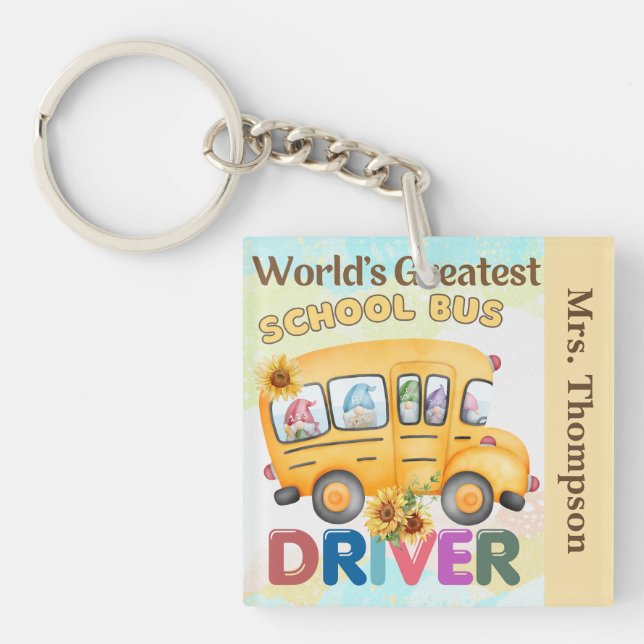 Världsmästare School Buss Driver Personlig (Framsidan)