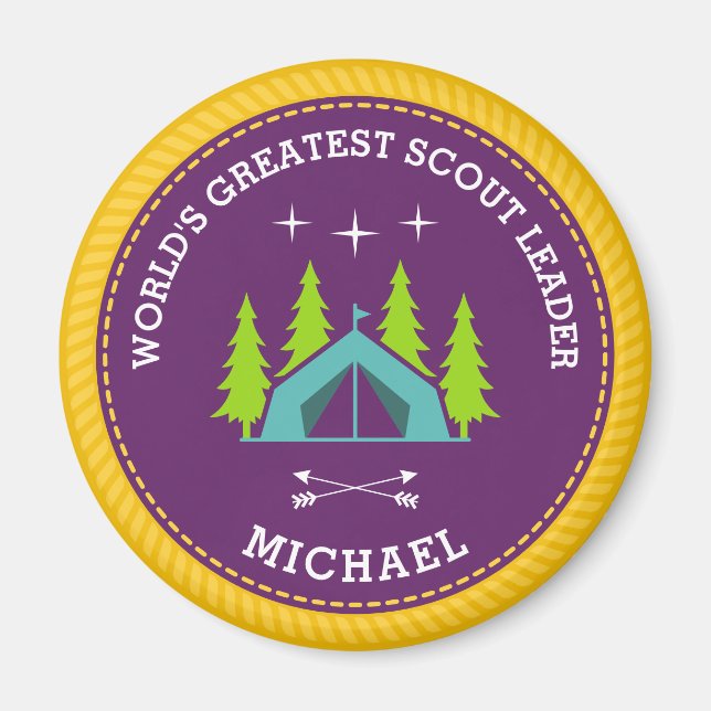 Världsmästare Scout Leader Magnet (Framsidan)
