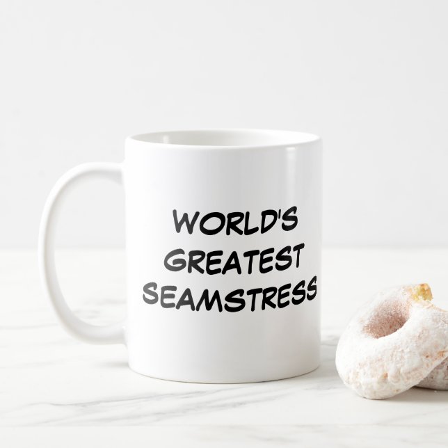 "Världsmästare Seamstress" Mugg (Med munk)