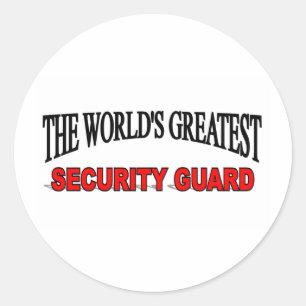 Världsmästare Security Guard Runt Klistermärke
