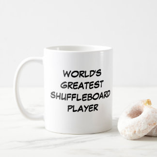 "Världsmästare Shuffleboard Player" Mugg