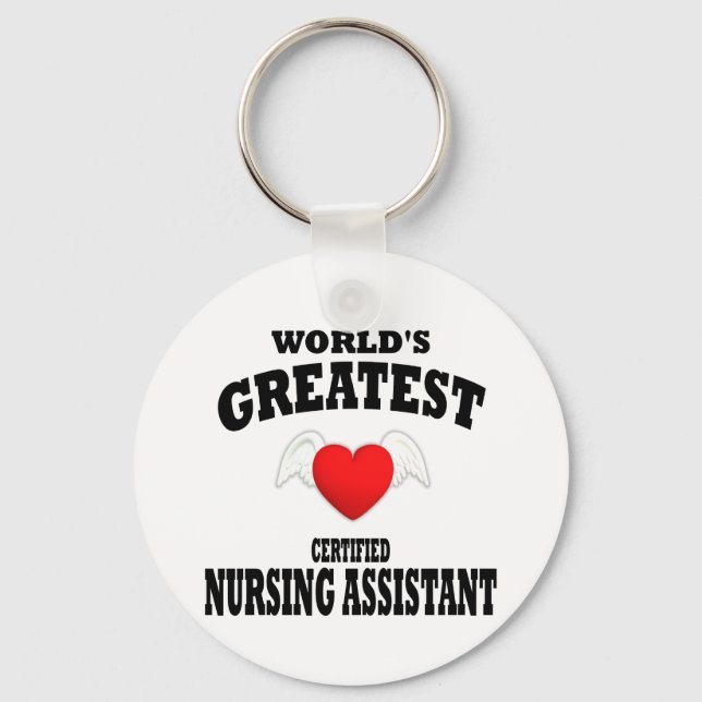 Världsmästare Sjuksköterskeassistent Nyckelring (Framsida)