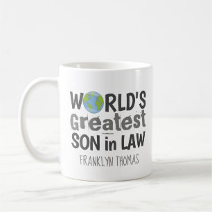 Världsmästare Son i Law Planet Personlig Kaffemugg