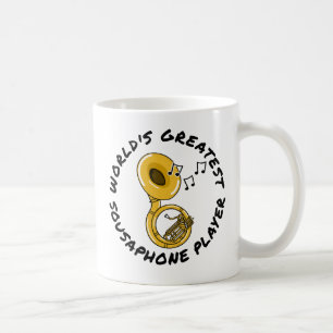 Världsmästare Sousaphone Player, Brass Musician Kaffemugg