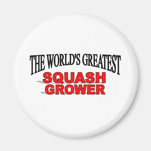Världsmästare Squash Grower Magnet (Framsidan)