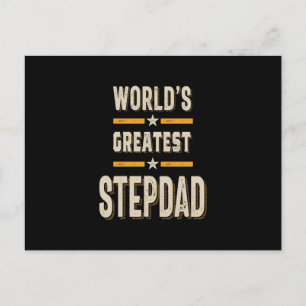 Världsmästare Step-Pappa Funny Stepfather Gift Vykort