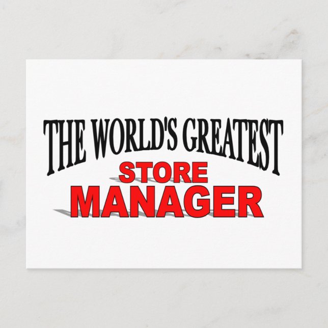 Världsmästare Store Manager Vykort (Framsida)