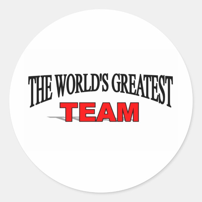 Världsmästare Team Runt Klistermärke (Framsida)