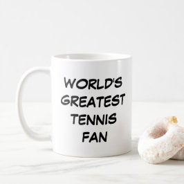 ’Världsmästare Tennis Fläkt’ Mugg
