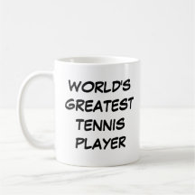 "Världsmästare Tennis Player" Mugg