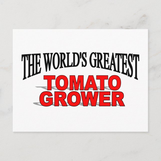 Världsmästare Tomato Grower Vykort (Framsida)