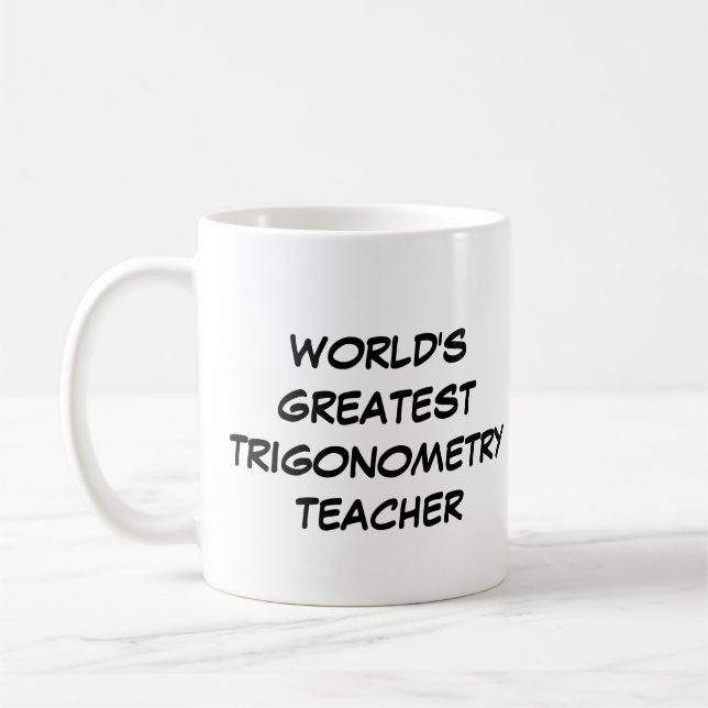 "Världsmästare Trigonometry Teacher" Mugg (Vänster)