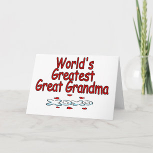 Världsmästare Underbar Grandma Kort