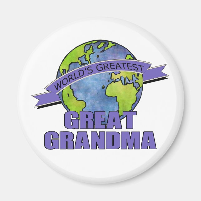 Världsmästare Underbar Grandma Magnet (Framsidan)