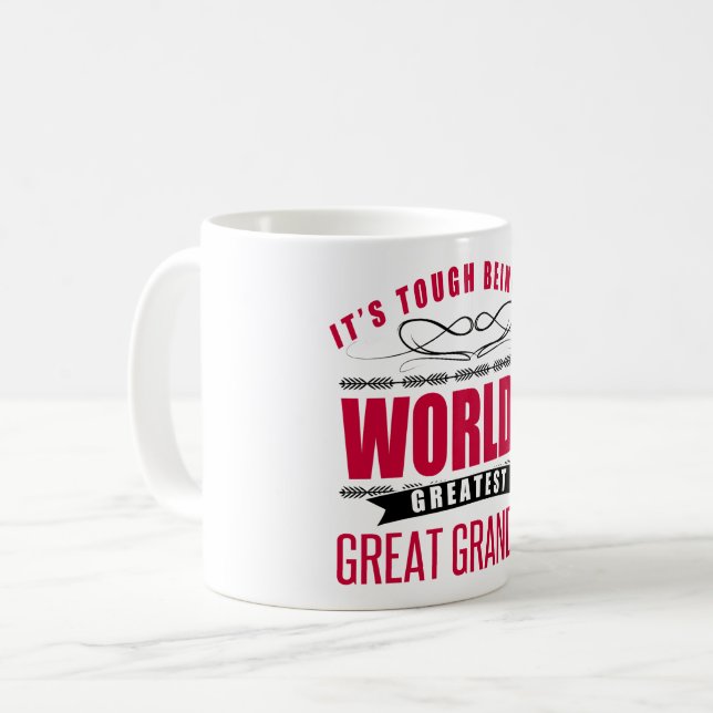 Världsmästare Underbar Grandpa Kaffemugg (Framsida vänster)