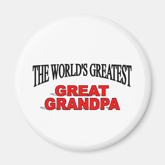 Världsmästare Underbara farfar Magnet (Framsidan)