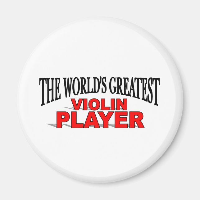 Världsmästare Violin Player Magnet (Framsidan)