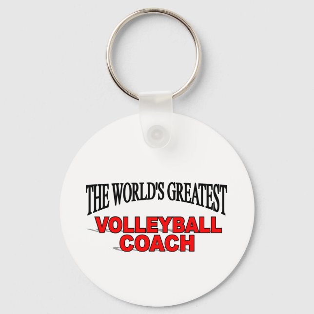 Världsmästare Volleyball Coach Nyckelring (Framsida)