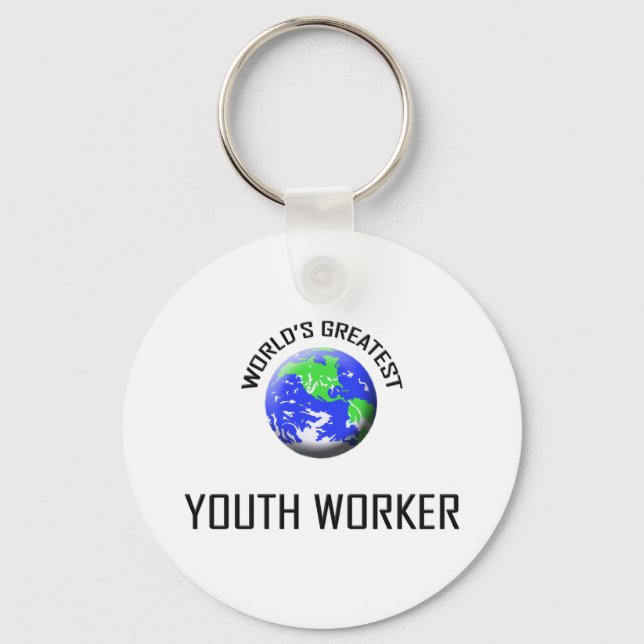 Världsmästare Youth Worker Nyckelring (Framsida)