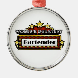 VärldsmästareBartender Julgransprydnad Metall