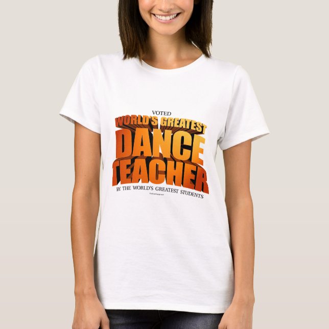 Världsmästaredanslärare T-shirt (Framsida)