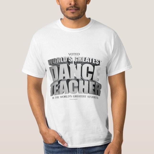 Världsmästaredanslärare T Shirt (Framsida)