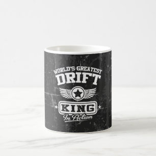 Världsmästaredrivakung i handling kaffemugg