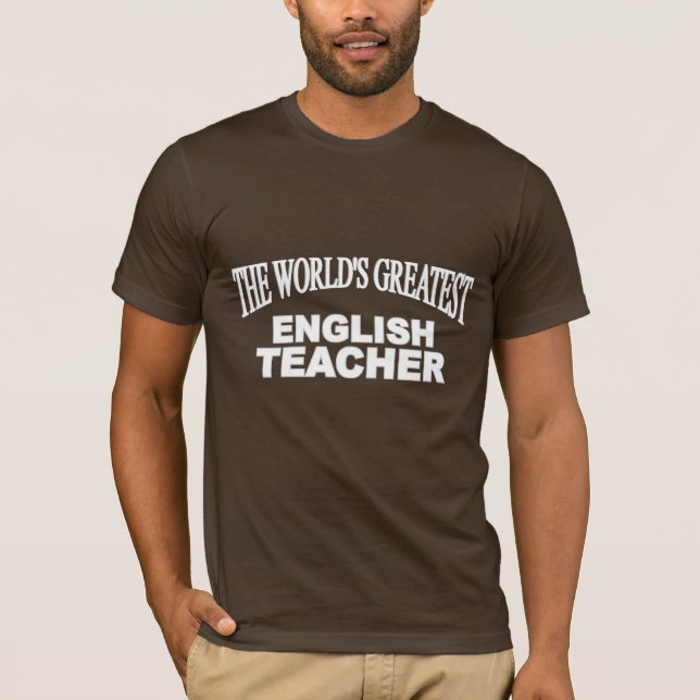 Världsmästareengelskalärare T Shirt (Framsida)