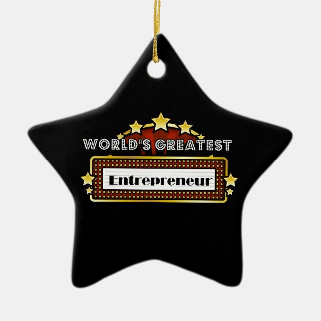 Världsmästareentreprenör Julgransprydnad Keramik (Framsidan)