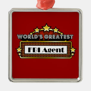 VärldsmästareFBI-agent Julgransprydnad Metall