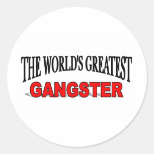 Världsmästaregangster Runt Klistermärke