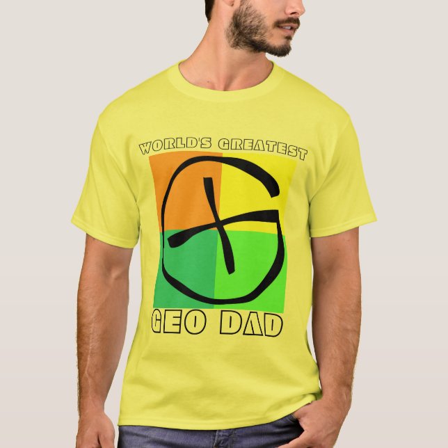 VärldsmästareGeo pappa T Shirt (Framsida)