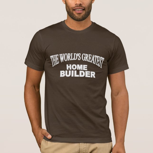 Världsmästarehembyggmästaren Tee Shirt (Framsida)
