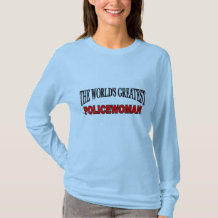 Världsmästarekvinnlig polis tee