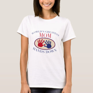 Världsmästaremammahänder besegrar! t-shirt