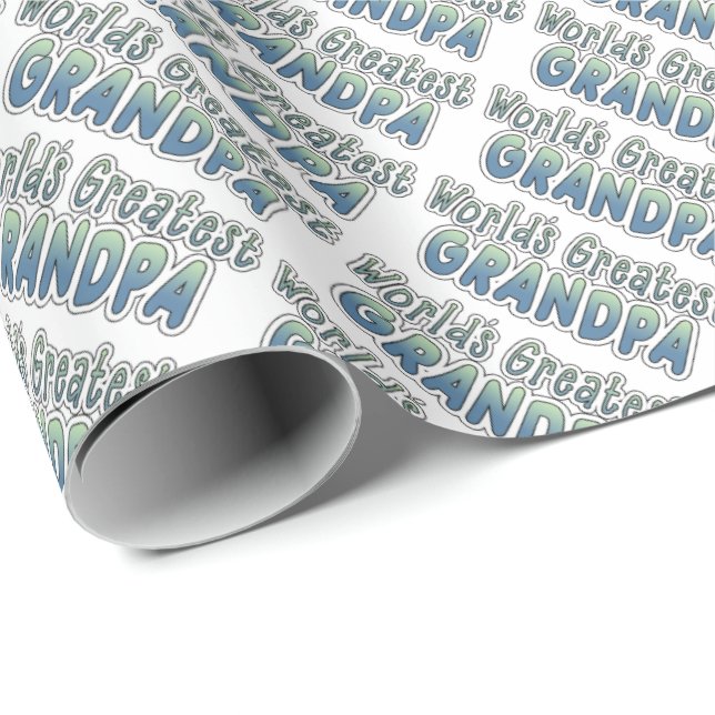 Världsmästaremorfar som slår in papper presentpapper (Rullad Hörn)