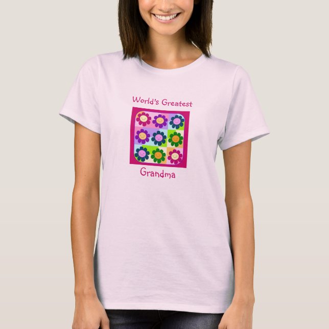 Världsmästaremormor Tee Shirt (Framsida)