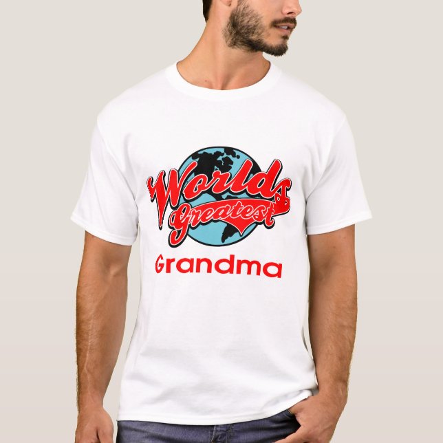 Världsmästaremormor Tee Shirt (Framsida)