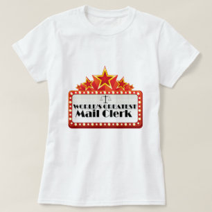 Världsmästaren postar kontoristen tee shirt