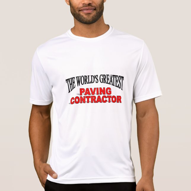 Världsmästaren som stenlägger leverantören tee shirt (Framsida)