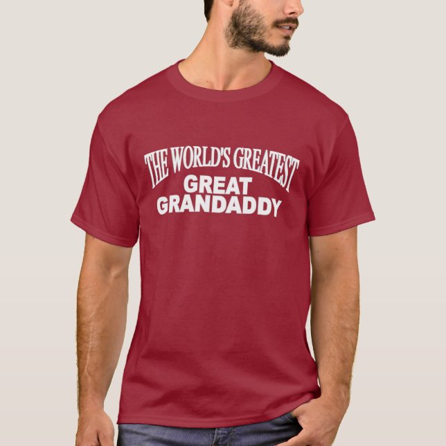 Världsmästaren underbara Grandaddy Tee Shirt (Framsida)