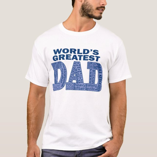 Världsmästarepappaskjorta T-shirt (Framsida)