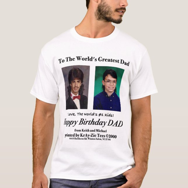VärldsmästarepappaT-tröja, inklusive multefiskar T-shirt (Framsida)