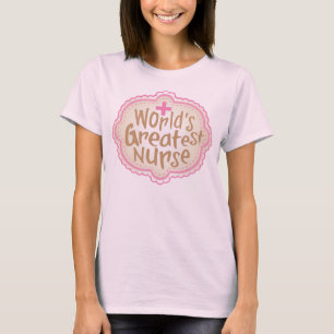 Världsmästaresjuksköterskakvinna utslagsplats t shirt