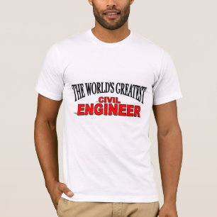 Världsmästareväg-och vattenbyggnadsingenjör t shirt