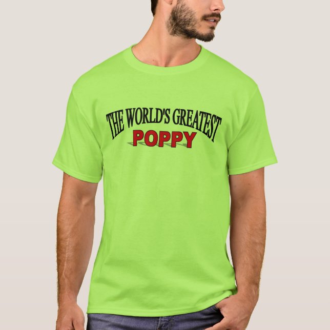 Världsmästarevallmon T Shirt (Framsida)