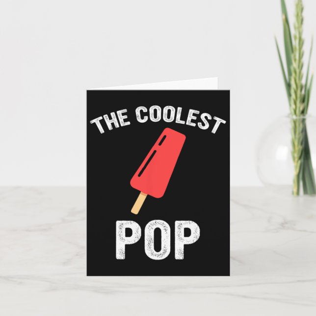 Världsmästarn Coolest Pop Fars dag Funny Kort (Framsida)