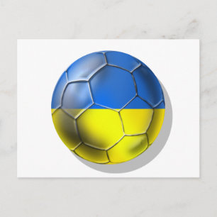 Världsmästerskapet i fotboll Brasilien 2014 Ukrain Vykort