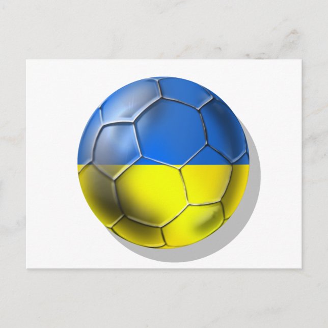 Världsmästerskapet i fotboll Brasilien 2014 Ukrain Vykort (Framsida)
