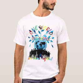Världsmedborgare förenade t shirt
